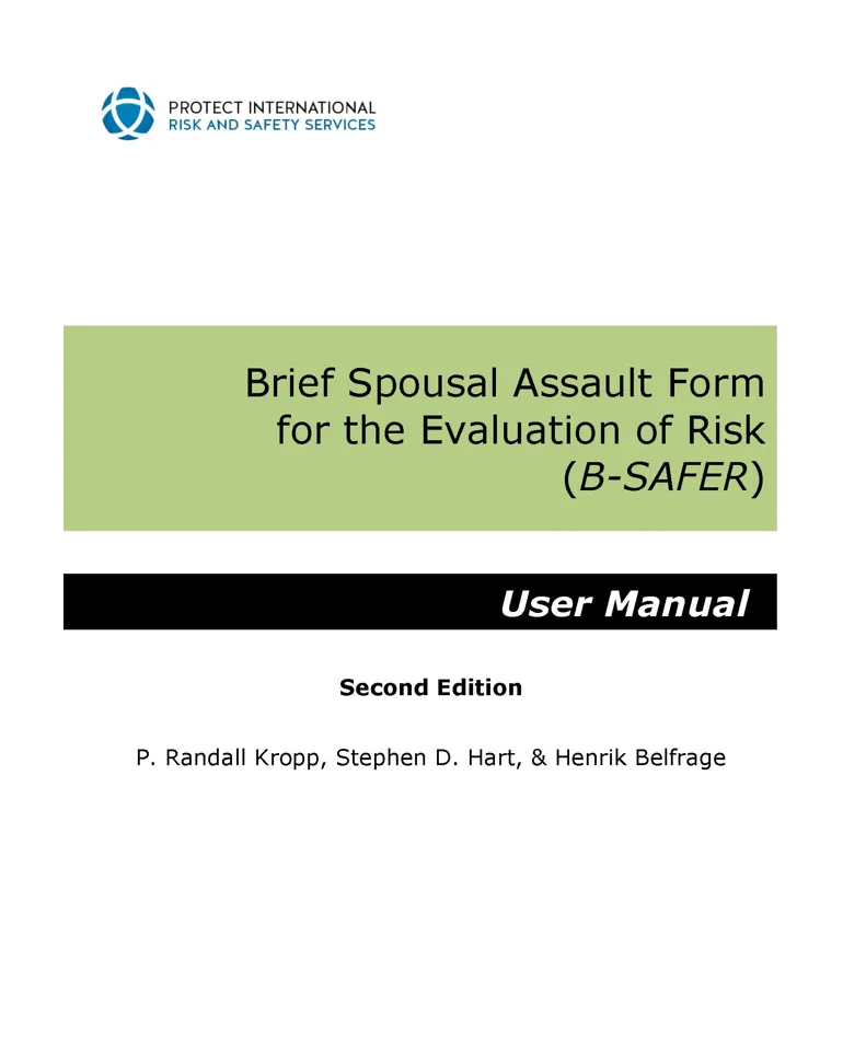 Bilde av B-SAFER manualens forside