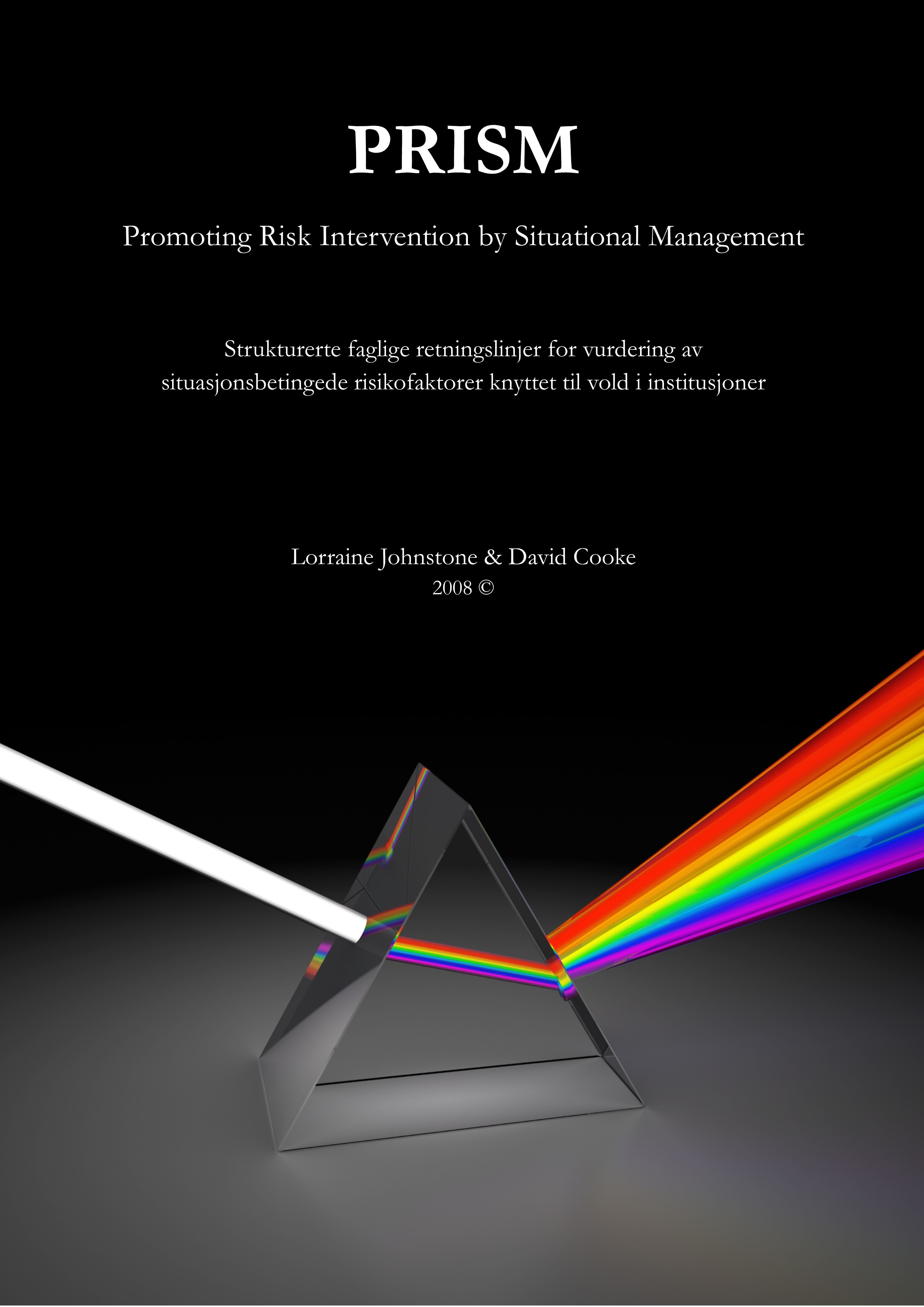 Bilde av fremsiden til PRISM manualen